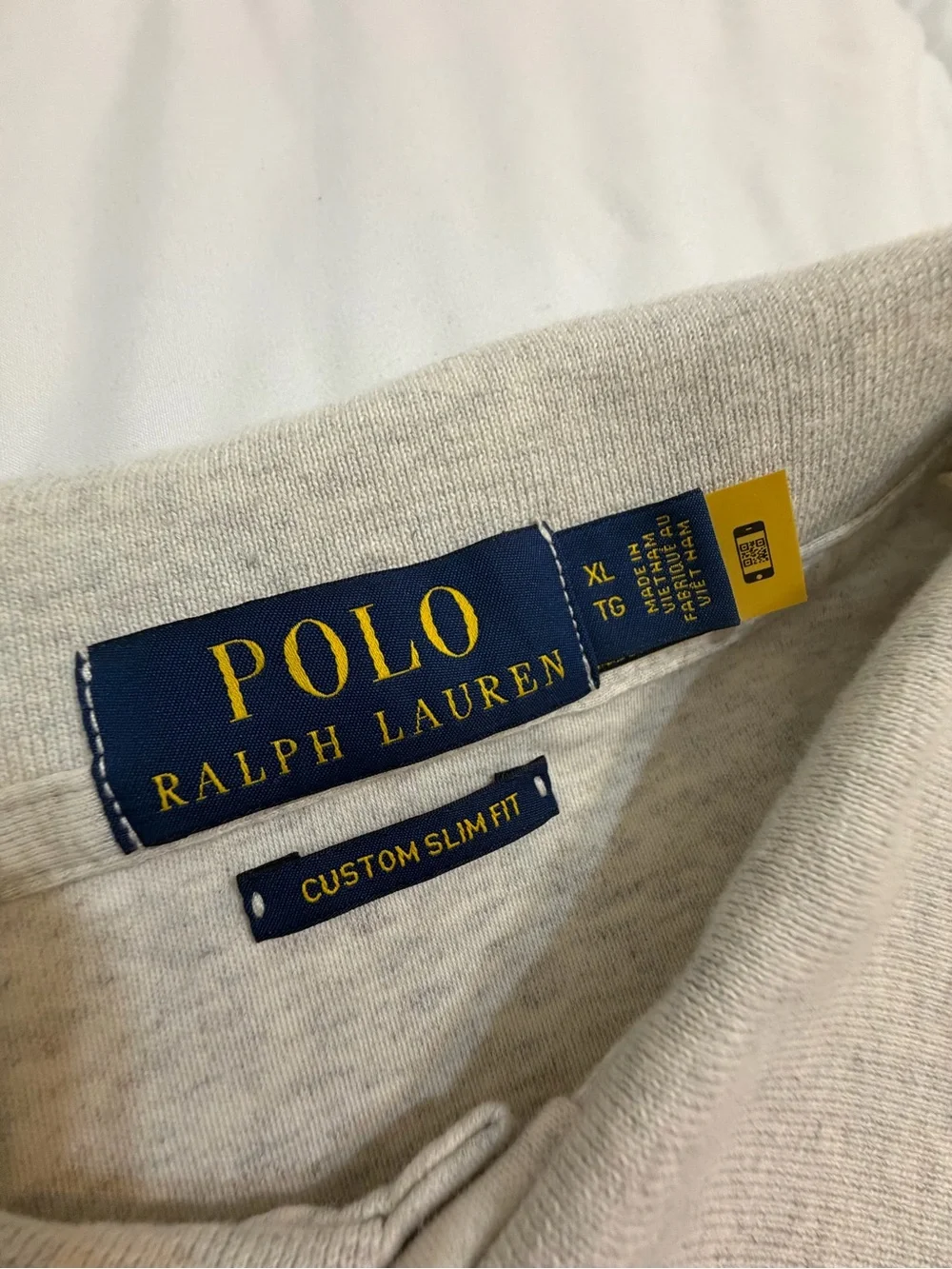 Ralph Lauren Light Beige Heather Polo with Pony Logo